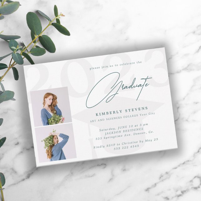 Convites Festa de formatura elegante de 2 anos (Criador carregado)