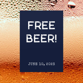 Convites Festa de formatura Engraçado Free Beer 2023
