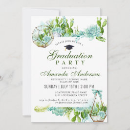 Convites Festa de formatura Eucalyptus Cactus