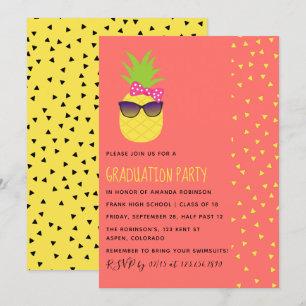 Convites Festa de formatura feminina exótica