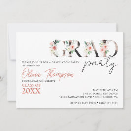 Convites Festa de formatura Floral da FESTA FORMANDO