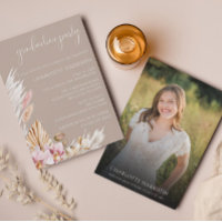 Festa de formatura Floral de Foto Boho Chic