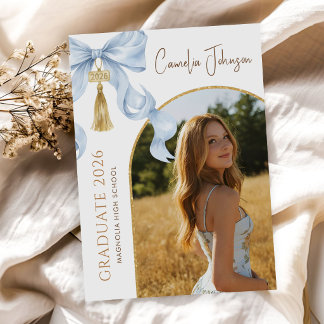 Convites Festa de Formatura Foto Arco Azul Coquete 2026