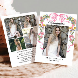 Convites Festa de formatura FOTO do Arco cor-de-rosa da Ten