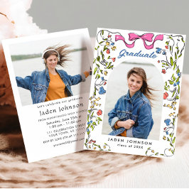 Convites Festa de formatura FOTO do Arco Rosa da Tendência 