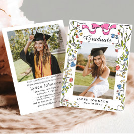 Convites Festa de formatura FOTO do Arco rosa da Tendência 