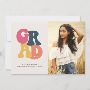 Convites Festa de formatura fotográfica Vintage 1970s