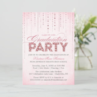 Convites Festa de formatura Glitter Glitter Cintilante Gira