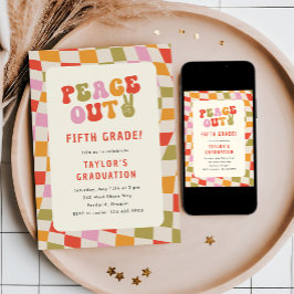 Convites Festa de formatura Groovy Grau 5 da Paz