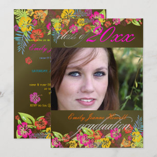 CONVITES FESTA DE FORMATURA LUAU/HIBISCUS/RAINBOW