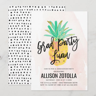 Convites Festa de formatura Luau - Partido Tropical do Abac