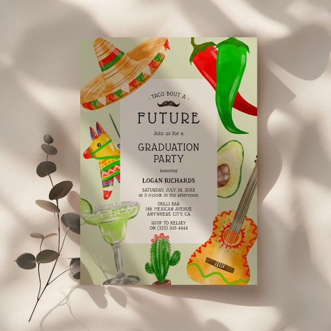 Convites Festa de Formatura Mexicana 'Um Futuro de Sabor' (Criador carregado)