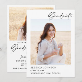 Convites Festa de formatura Mínima Moderna 2 FOTO