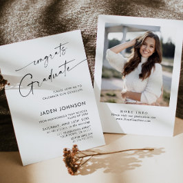 Convites Festa de formatura Mínima Moderna de FOTOS