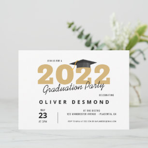 Convites Festa de Formatura Minimalista Simples Moderna