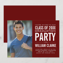 Convites Festa de formatura Moderna de Formando Masculinos 