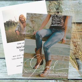 Convites Festa de formatura Moderna de Fotos do Script Clás