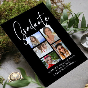 Convites Festa de formatura multifotógrafo de script elegan