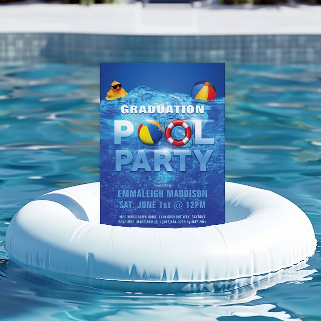 Convites Festa de Formatura na Piscina (Criador carregado)