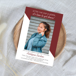 Convites Festa de formatura Open House 2024 Foto Maroon