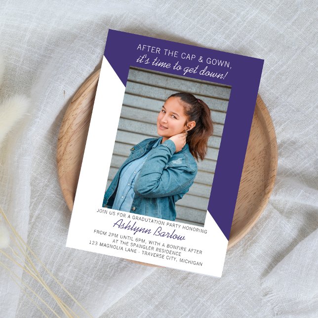 Convites Festa de formatura Open House 2024 Foto Roxo (Criador carregado)