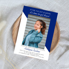 Convites Festa de formatura Open House 2025 Photo Blue