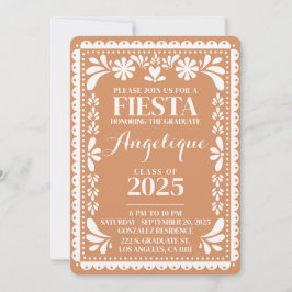 Convites Festa de formatura Papel Picado Mexicano Fiesta 20