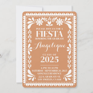 Convites Festa de formatura Papel Picado Mexicano Fiesta 20