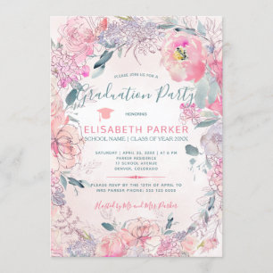 Convites Festa de formatura PHOTO de rosa d'água