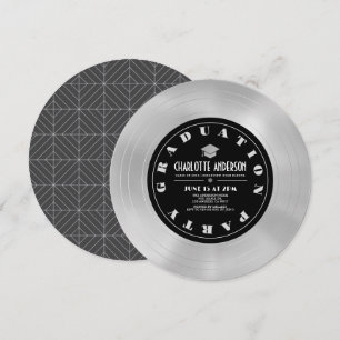 Convites Festa de formatura Platinum Disk/Vinyl Record