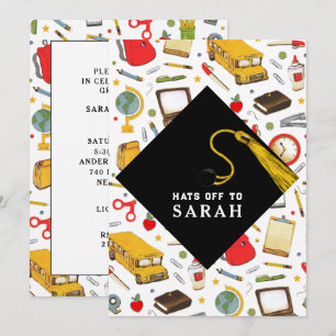 Convites Festa de formatura Principal da Educação de Profes