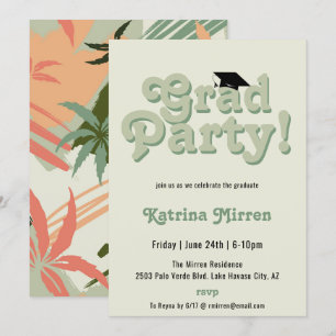Convites Festa de formatura retrô Legal