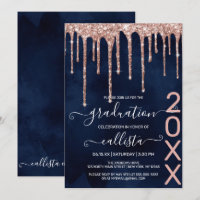 Festa de formatura Rosa Azul Dourado Glitter Drive