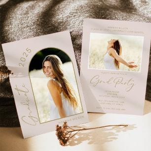 Convites Festa de formatura Rosa Rosa Blush de Fotografia S