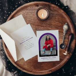 Convites Festa de formatura Simples do Arco Moderno de Foto