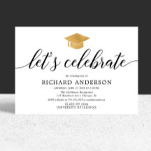 Festa de formatura, Vamos celebram modernos simple