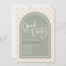 Convites Festa de formatura verde Arcos giros