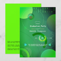 Festa de formatura Virtual Geométrica Verde