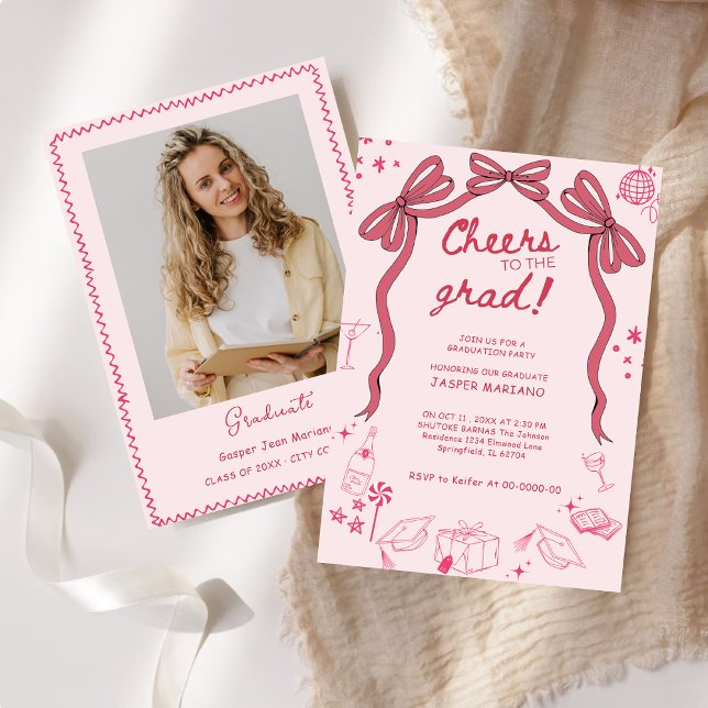 Convites Festa de formatura Whimsical com Portas Desenhadas (Criador carregado)