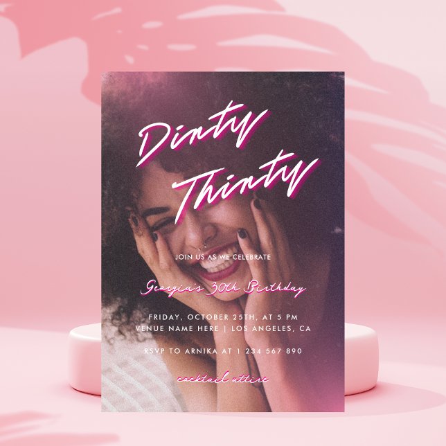 Convites Festa de Fotoaniversário de 30 anos de 30 Fotograf (Criador carregado)