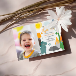 Convites Festa de Fotografia do aniversário de 3 anos Rex n