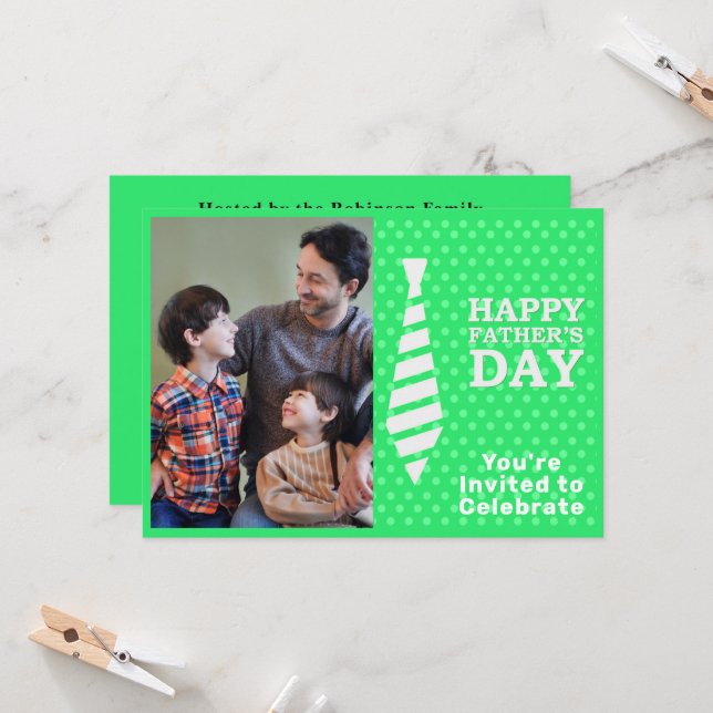 Convites Festa de Fotografias de Pontos Verdes Claros, de d (Frente/Verso In Situ)