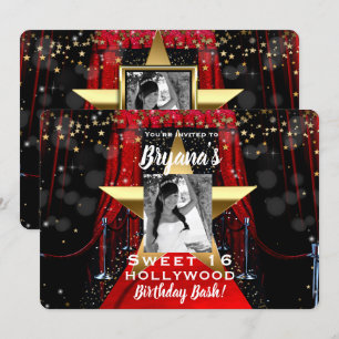 Convites Festa de Fotografias Douradas das Estrelas de Holl