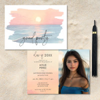 Festa de Fotos de Formatura na Praia com Pôr do So