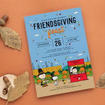 Festa de Friendsgiving do Charlie Brown e Turma