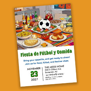Convites Festa de Futebol e Comida