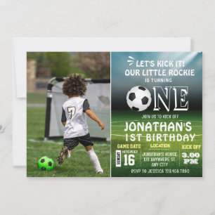 Convites Festa de Futebol Infantil de 1º Aniversário