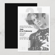 Festa de Garota do aniversário de 21 anos Moderno 