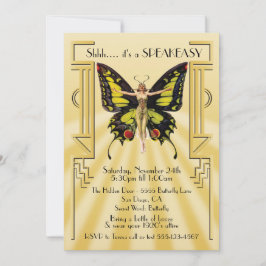 Convites Festa de Gatsby do Excelente Flapper SpeEasy Butte