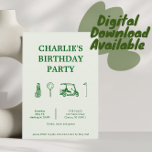 Convites festa de golfe<br><div class="desc">Prepare-se para um grande momento com este convite de "Festa de Golfe" elegante, perfeito para definir o tom de um dia divertido no campo! Com motivos clássicos de golfe, como campos verdejantes, tacos de golfe e uma bola sobre um tee, este convite é ideal para qualquer celebração com tema de...</div>